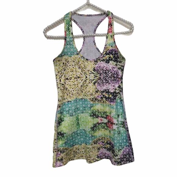 Lululemon Cool Racer Back Paradise Grid Very Green - Picture 1 of 5